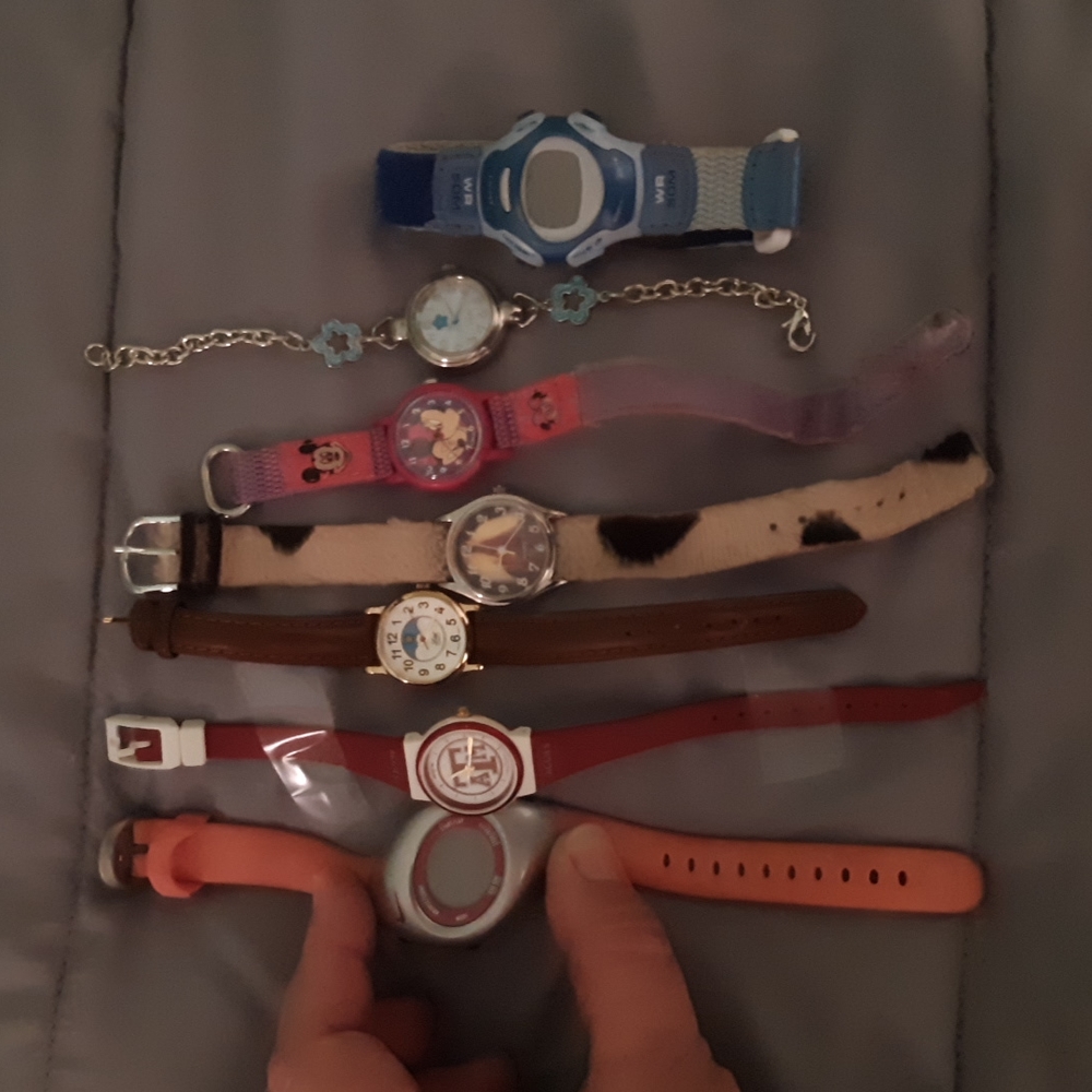 Girl's watches various brands including Nike